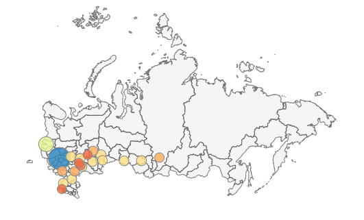 russia population map